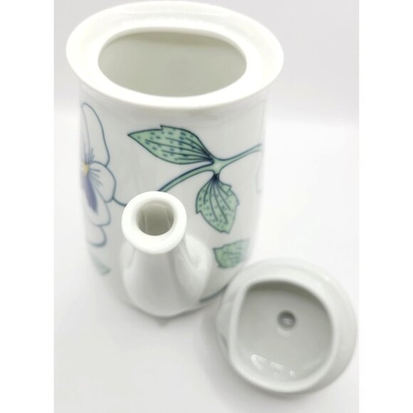 Rorstrand Sweden Sylvia Pattern Coffee Pot Sylvia Leuchovius MCM 70s Rare - Picture 8 of 11